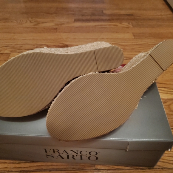 Coach Pink Platform Espadrille Slingback Size 9 - Picture 3 of 3
